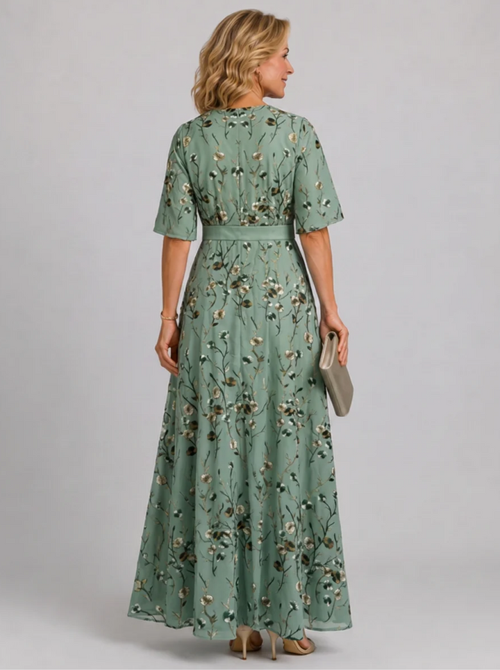 Adaline - Geblümtes Soft-Touch-Midikleid