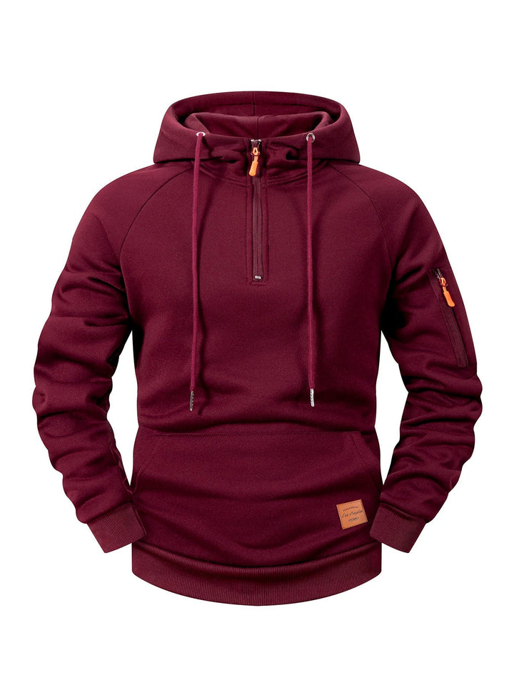 Quenford - Softtouch-Kapuzenjacke mit Reissverschluss