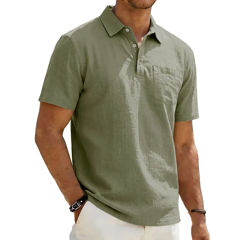 Grafton - Strukturiertes kurzärmeliges Poloshirt