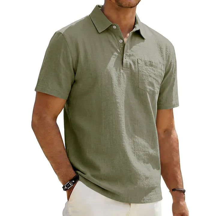 Grafton - Strukturiertes kurzärmeliges Poloshirt
