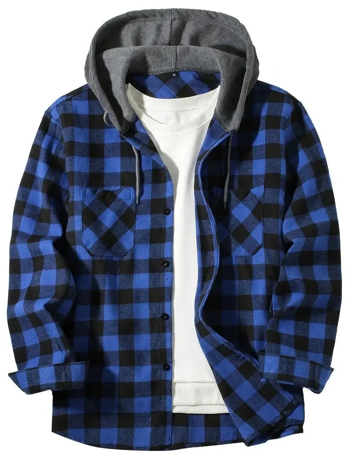 Jastor - Wattierte Karo-Jacke