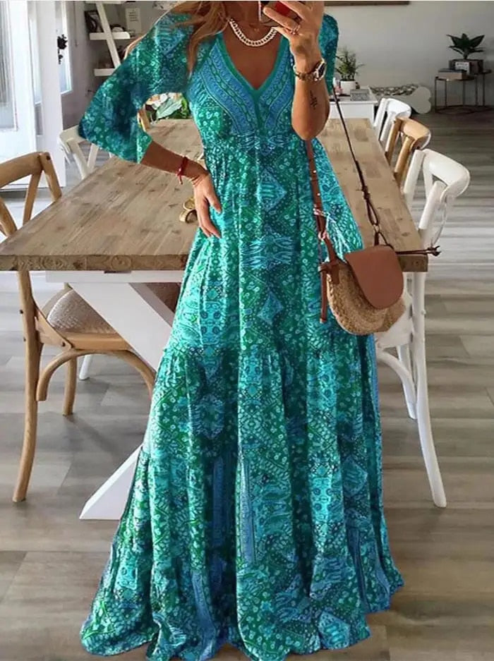 Ysavelle - Soft-Touch Boho-Kleid