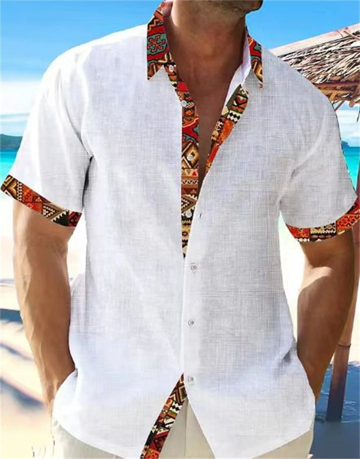 Eastcott - Freizeit-Sommerhemd mit Ethno-Print