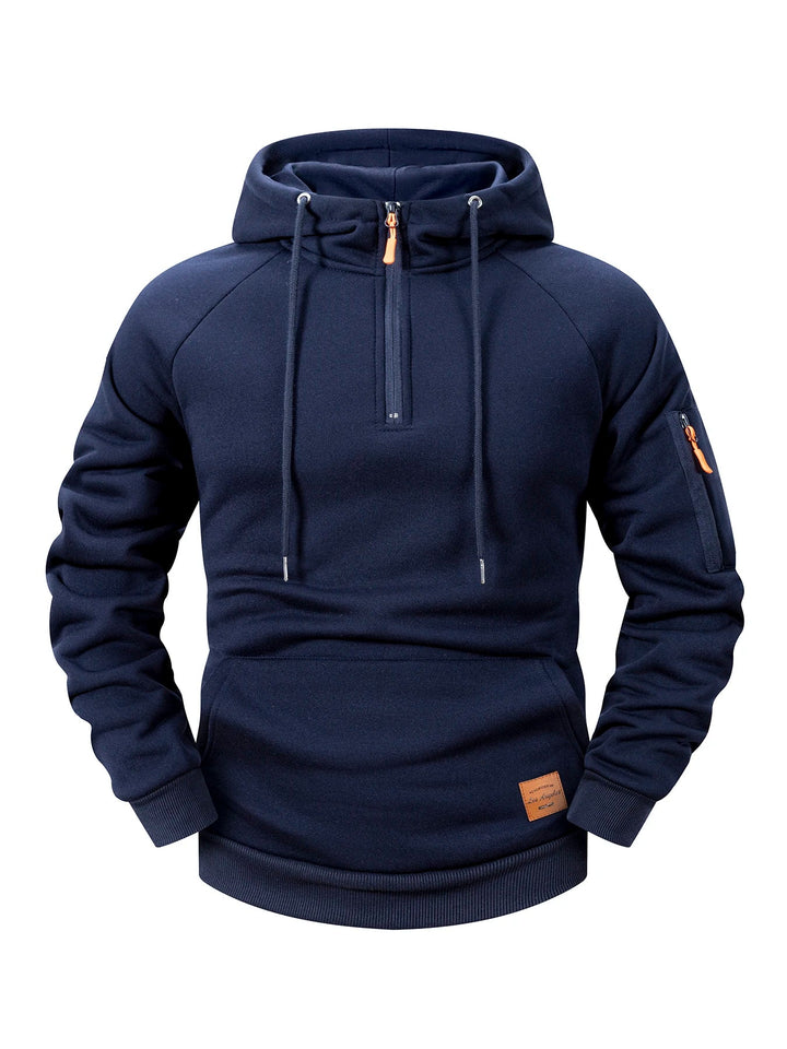 Quenford - Softtouch-Kapuzenjacke mit Reissverschluss