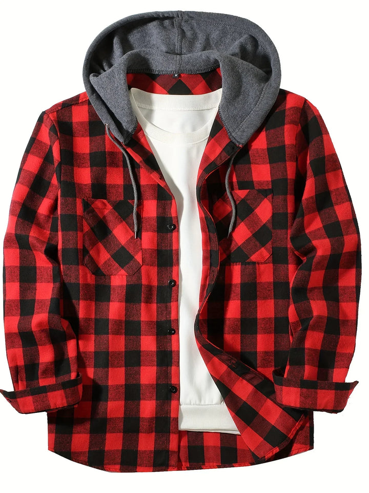 Jastor - Wattierte Karo-Jacke