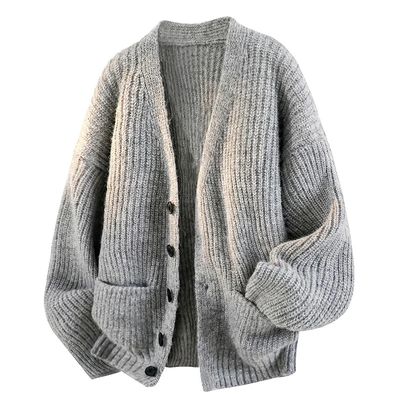 Galienne - superweicher Oversize-Cardigan mit V-Ausschnitt