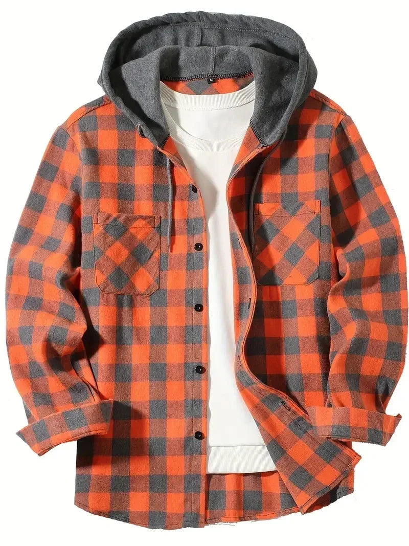 Jastor - Wattierte Karo-Jacke