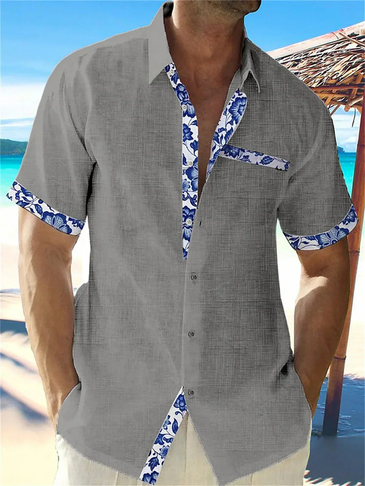 Eastcott - Freizeit-Sommerhemd mit Ethno-Print