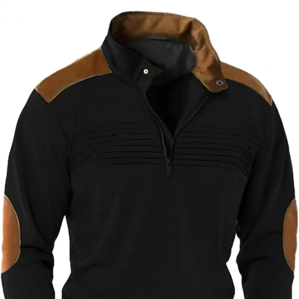 Montague - Soft-Touch-Pullover mit halbem Reissverschluss