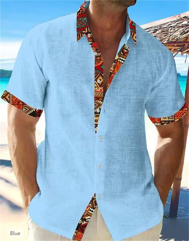 Eastcott - Freizeit-Sommerhemd mit Ethno-Print