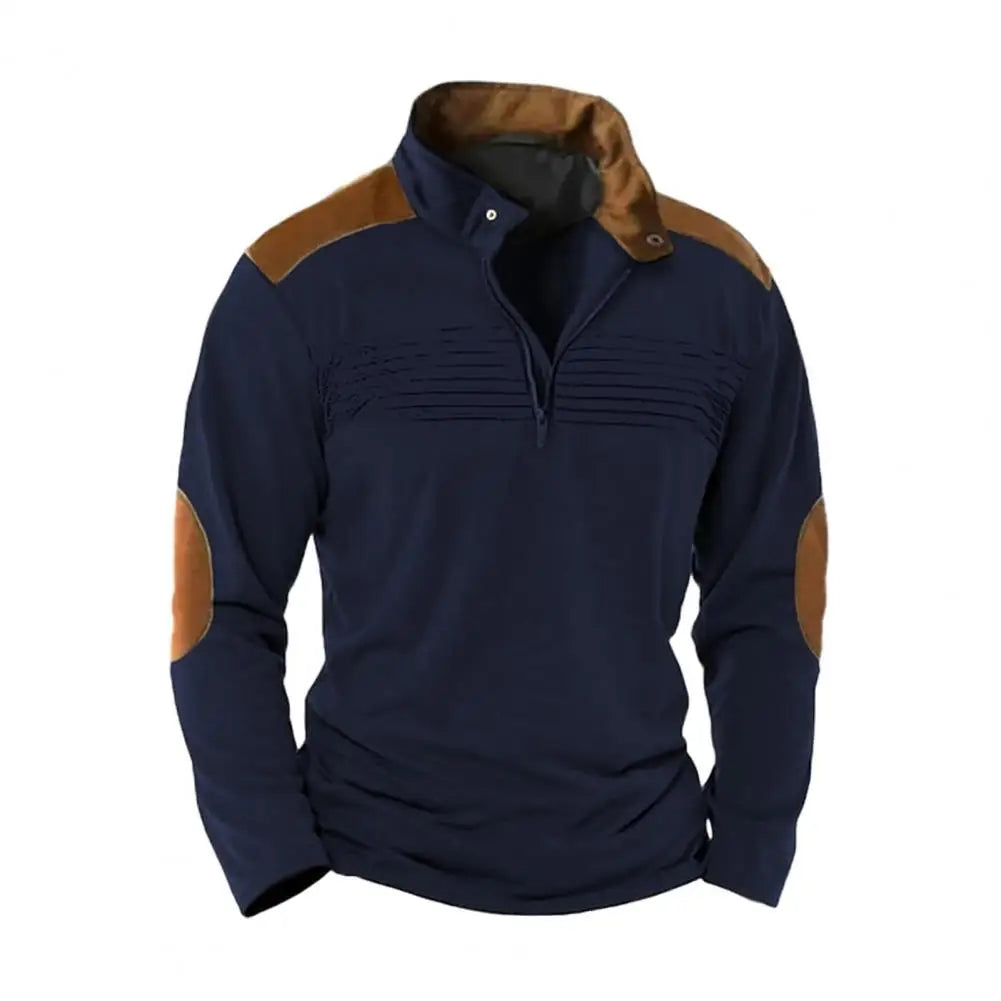 Montague - Soft-Touch-Pullover mit halbem Reissverschluss