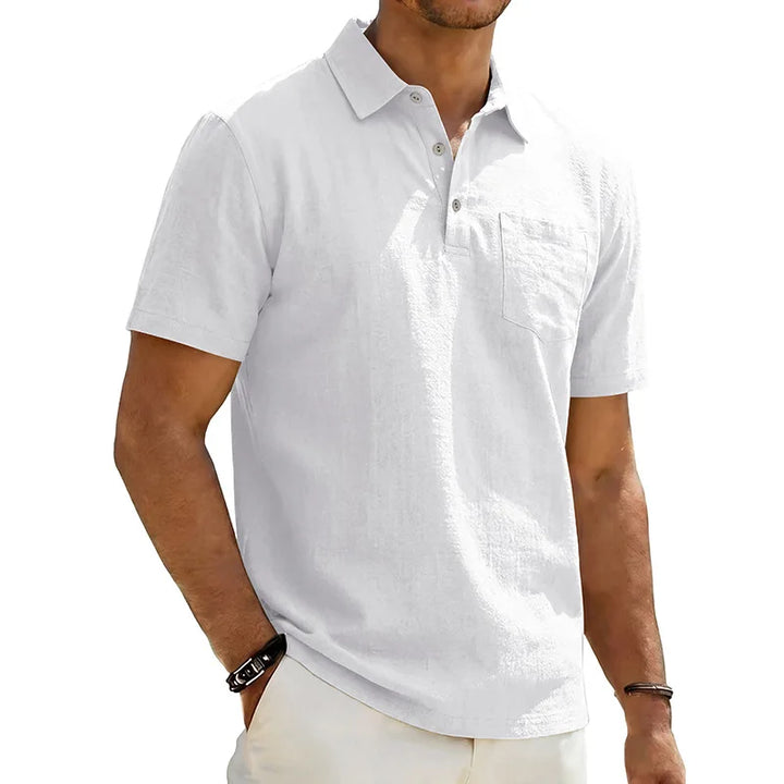 Grafton - Strukturiertes kurzärmeliges Poloshirt