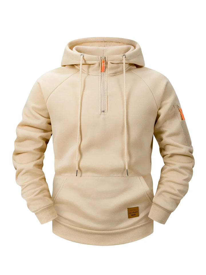 Quenford - Softtouch-Kapuzenjacke mit Reissverschluss