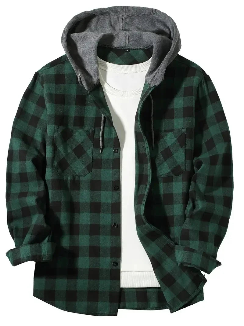 Jastor - Wattierte Karo-Jacke
