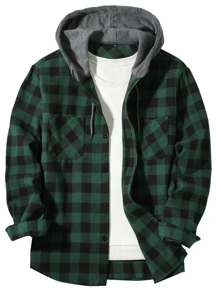 Jastor - Wattierte Karo-Jacke