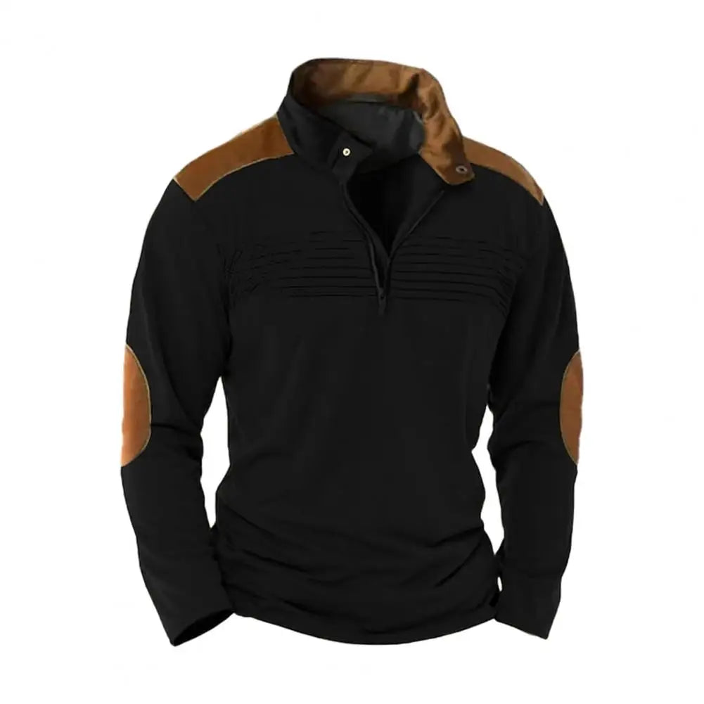 Montague - Soft-Touch-Pullover mit halbem Reissverschluss