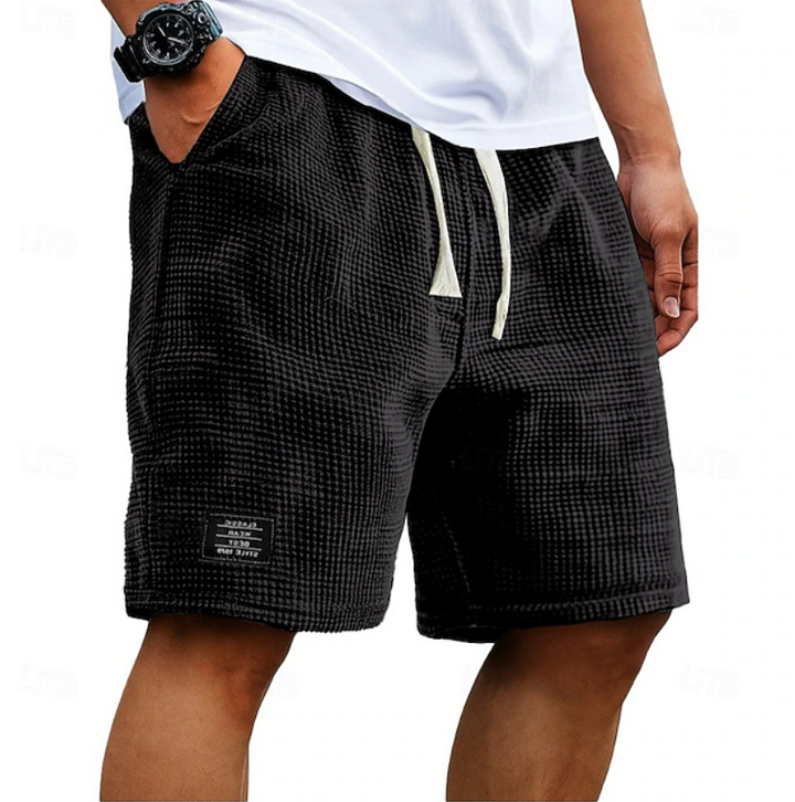 Godwin - Atmungsaktive Waffelpiqué-Shorts