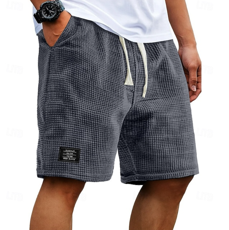 Godwin - Atmungsaktive Waffelpiqué-Shorts