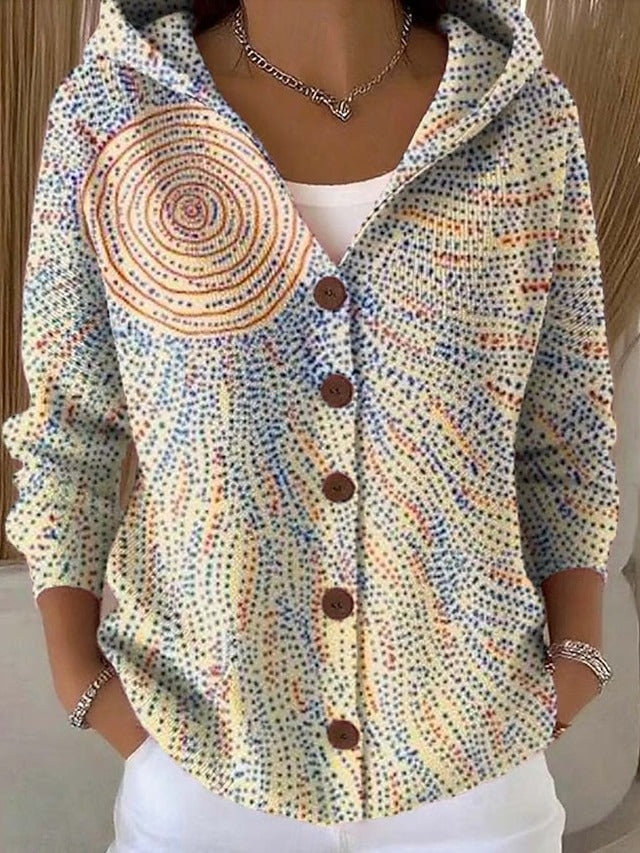 Thealyn - Colourblock-Kapuzenstrickjacke