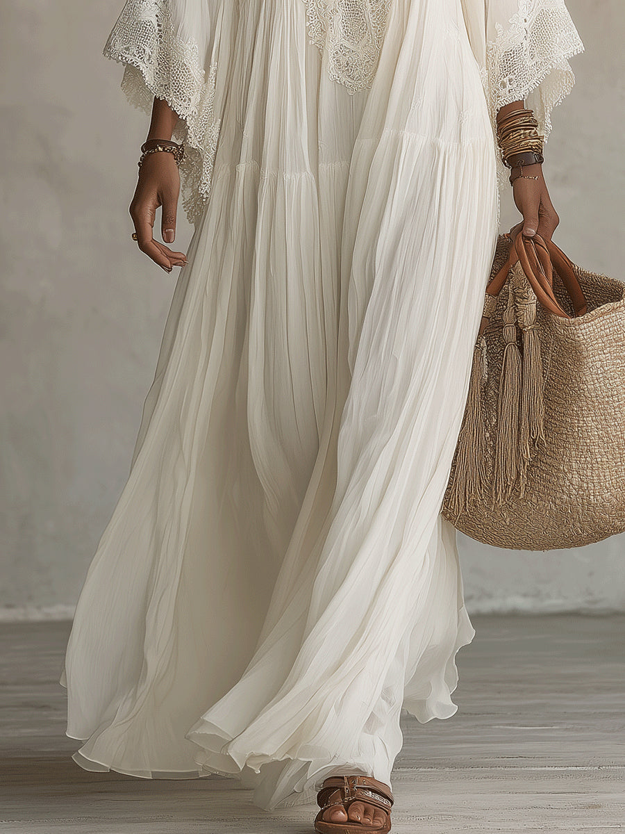 Euloria - Leichtes plissiertes Sommerkleid