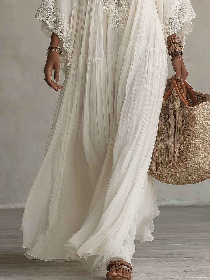 Euloria - Leichtes plissiertes Sommerkleid