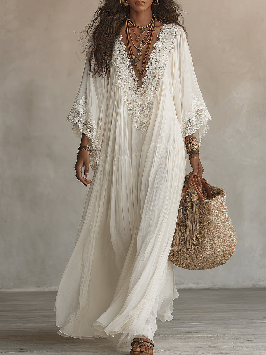 Euloria - Leichtes plissiertes Sommerkleid