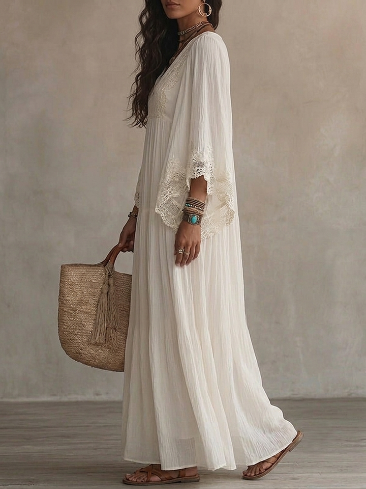 Euloria - Leichtes plissiertes Sommerkleid