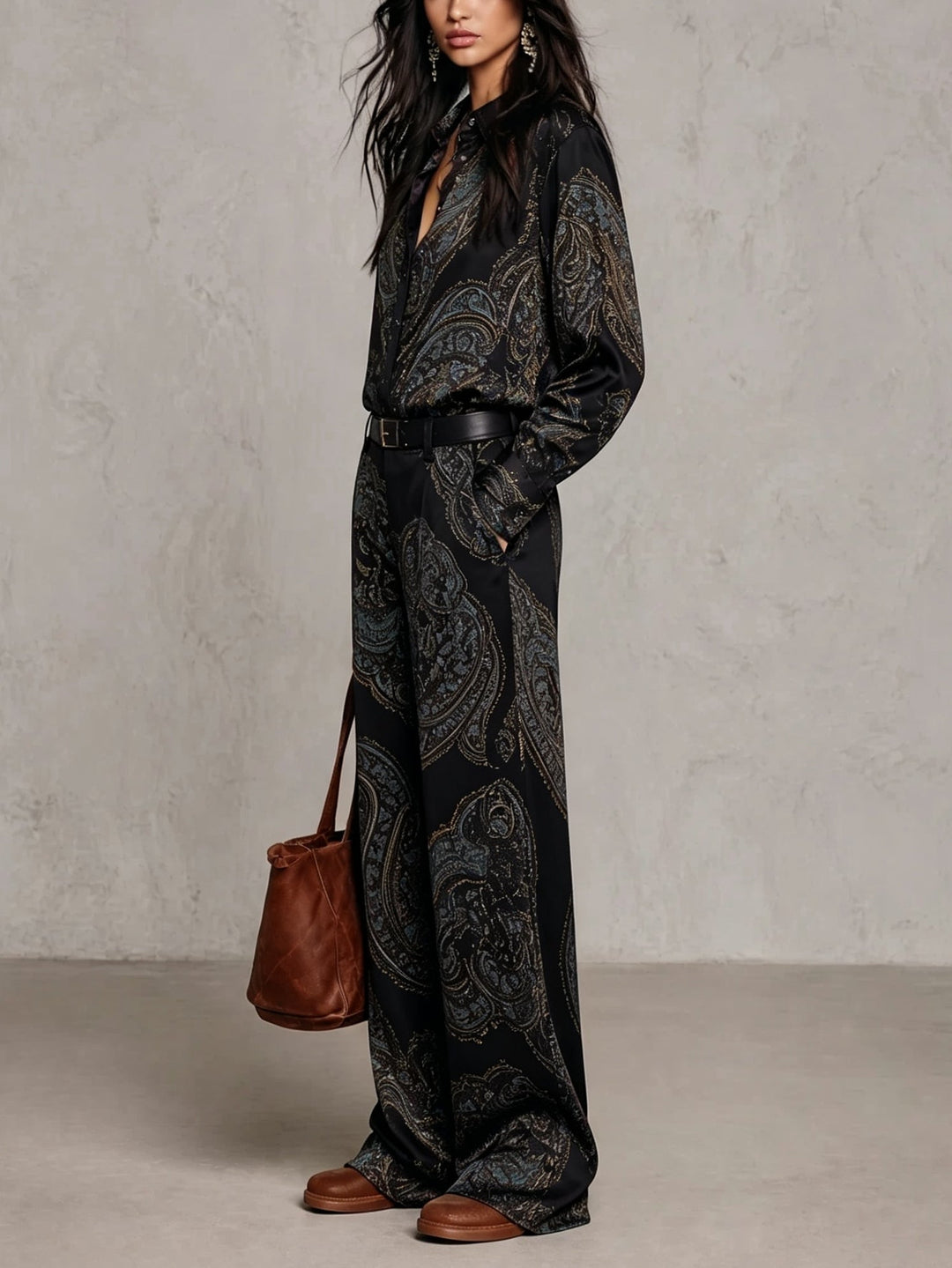 Jessamira - Seidiger Paisley-Zweiteiler