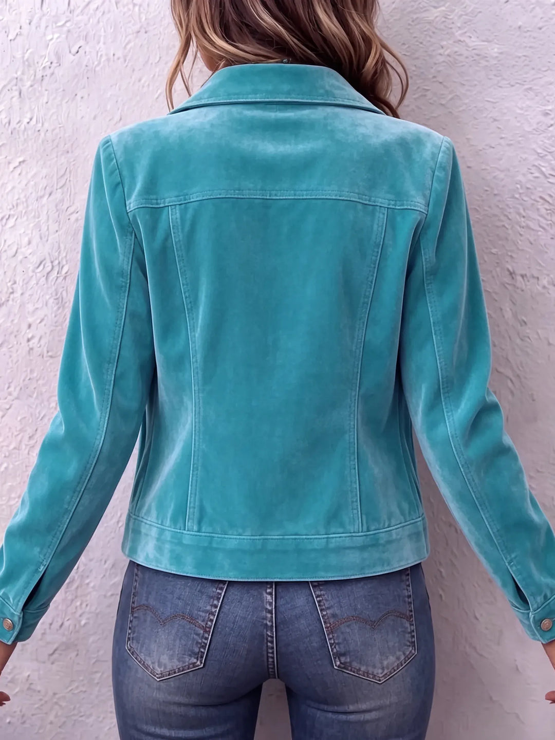 Amandria - Jacke mit Vintage-Waschung und Knopfleiste