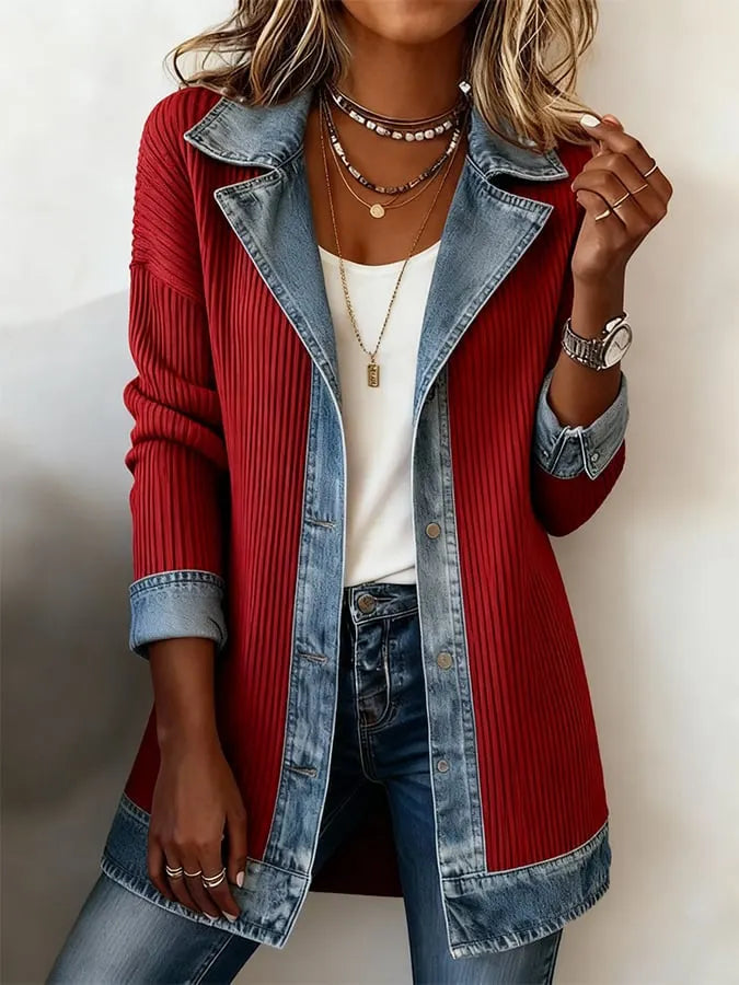 Zyrelle - Lässige Strickjacke mit Knopfleiste