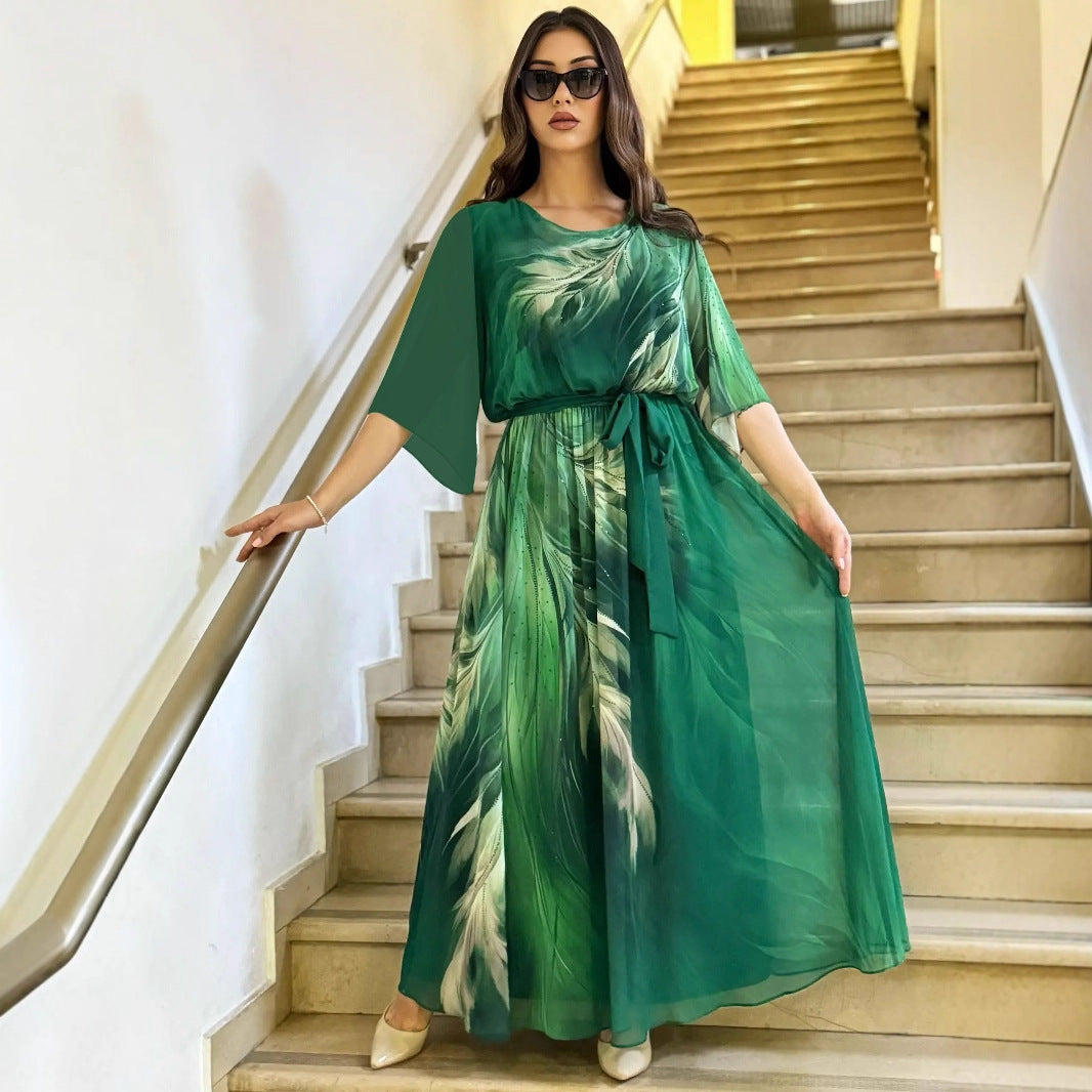 Halinor - Elegantes Maxikleid aus Chiffon