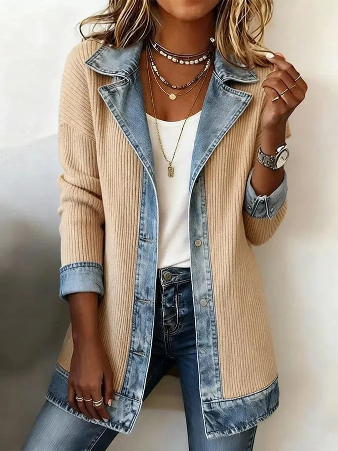 Zyrelle - Lässige Strickjacke mit Knopfleiste