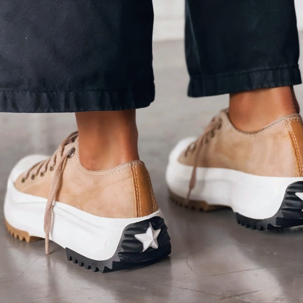 Viveca - Gepolsterte Plateau-Sneaker mit Schnürung