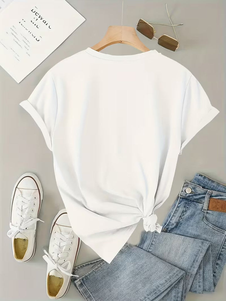 Sarai - T-Shirt mit Kaffee-Herz-Print