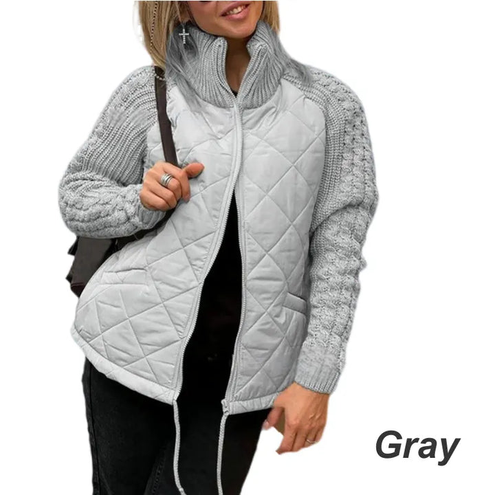 Corisanna - Warme Strickjacke mit Reissverschluss