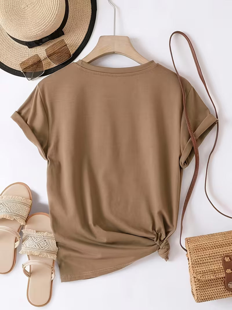 Sarai - T-Shirt mit Kaffee-Herz-Print