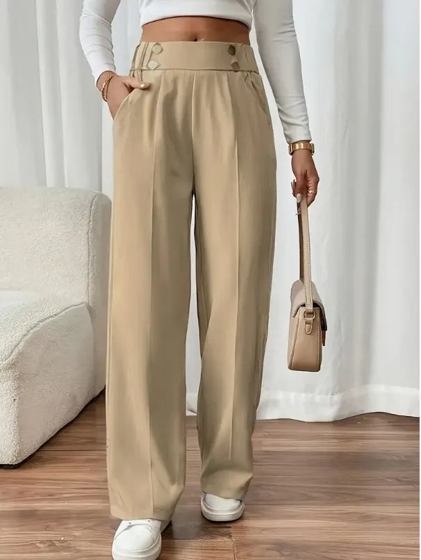 Ashlena - Soft-Touch-Hose mit weitem Bein und hohem Bund