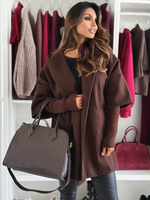 Esteliane - Legerer Cardigan mit Cape-Ärmeln