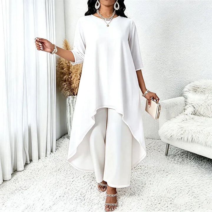 Laurivelle - Soft-Touch Maxikleid in Plus Size