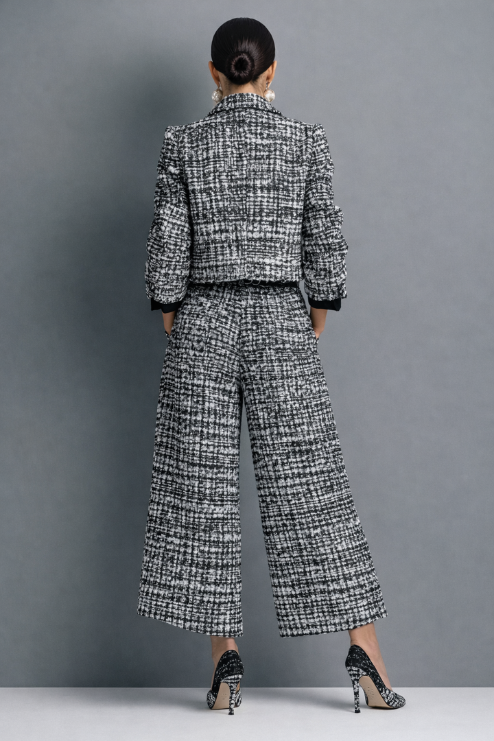Rosavina - Elegantes Tweed-Hosenanzug-Set