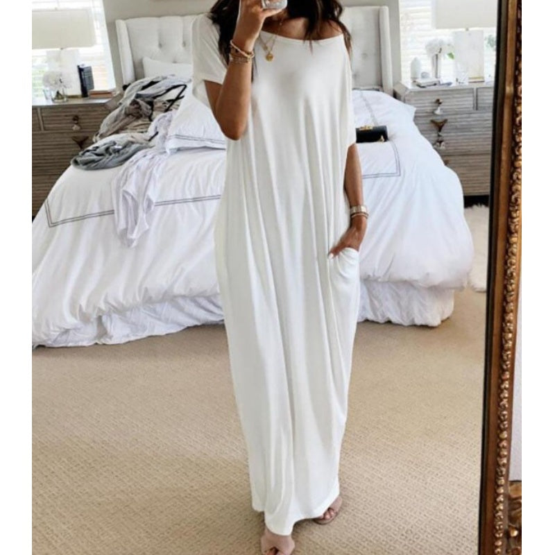 Adalynne - Legeres schulterfreies Maxikleid