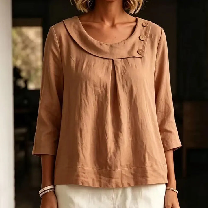 Brionelle - Leinenbluse mit Soft-Touch