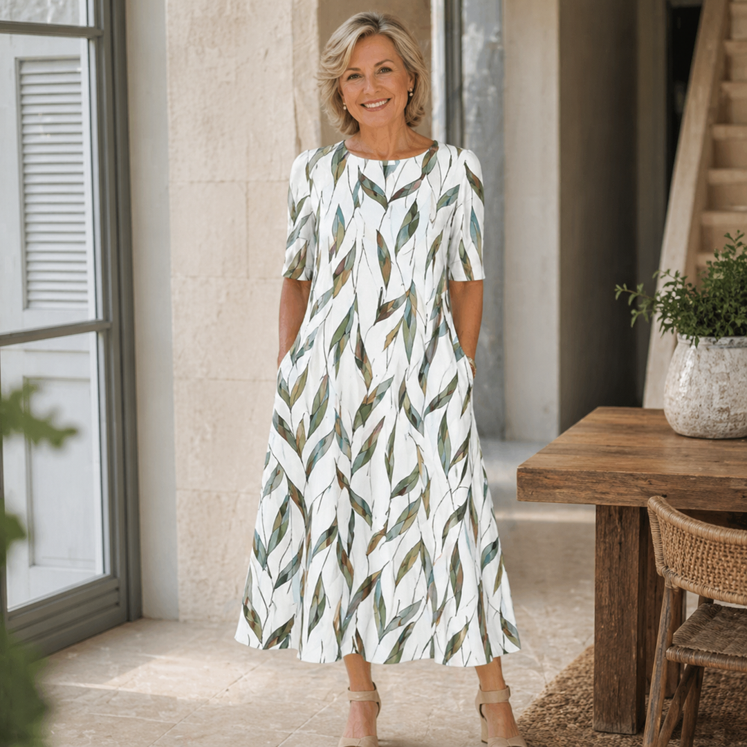 Adriah - Elegantes Blumenkleid