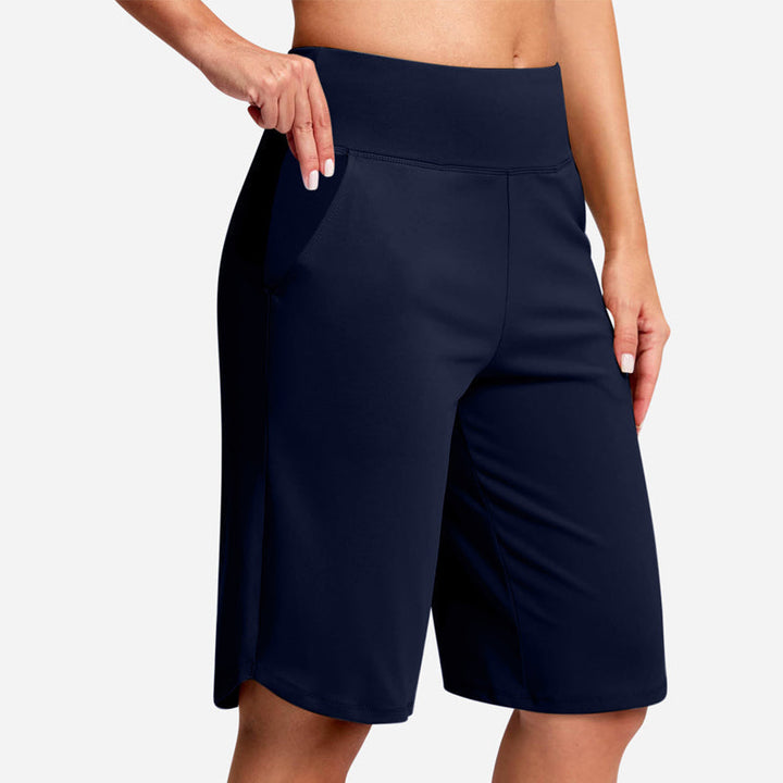 Odeliora - Hoch taillierte, komfortable Bermudashorts