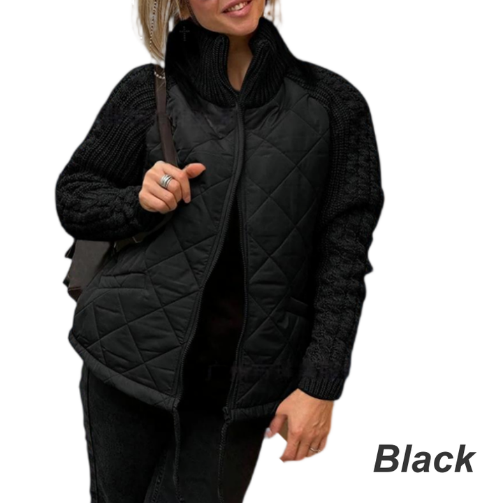 Corisanna - Warme Strickjacke mit Reissverschluss