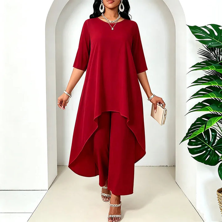 Laurivelle - Soft-Touch Maxikleid in Plus Size