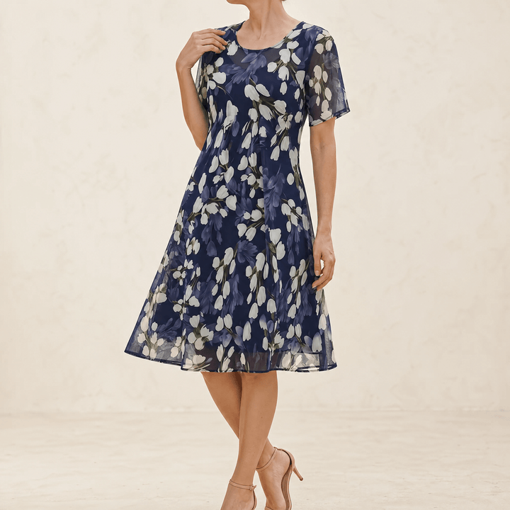 Genevora - Luftiges Midikleid mit Blumenprint