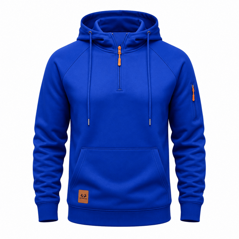 Sterling - Ultrasofter Kapuzenpullover mit halbem Reissverschluss