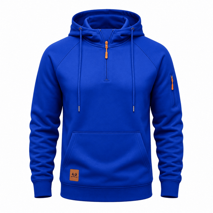 Sterling - Ultrasofter Kapuzenpullover mit halbem Reissverschluss