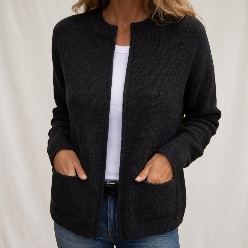 Avenelle - Lässiger Strick-Cardigan mit Taschen